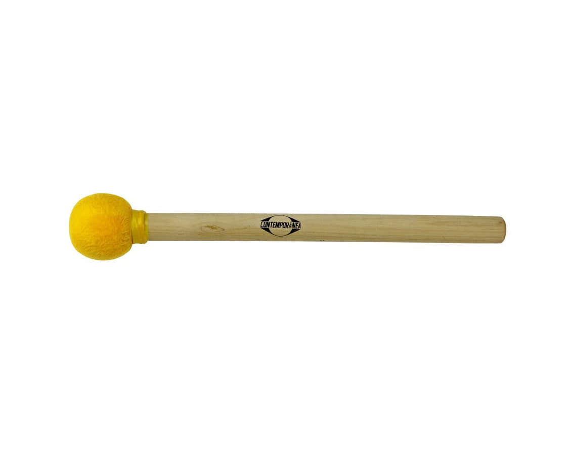 G-BS01y - Mailloche De Surdo Jaune Bois 35CM