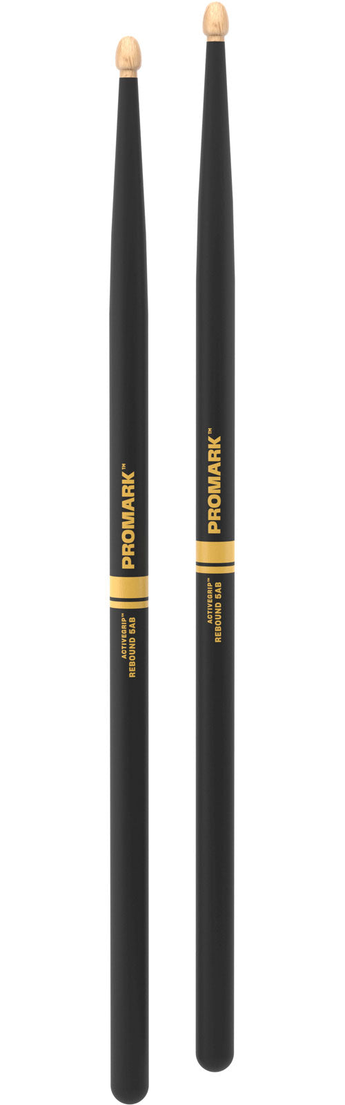 R5ABAG - hickory Rebound 5AB ActiveGrip olive en bois en forme de gland
