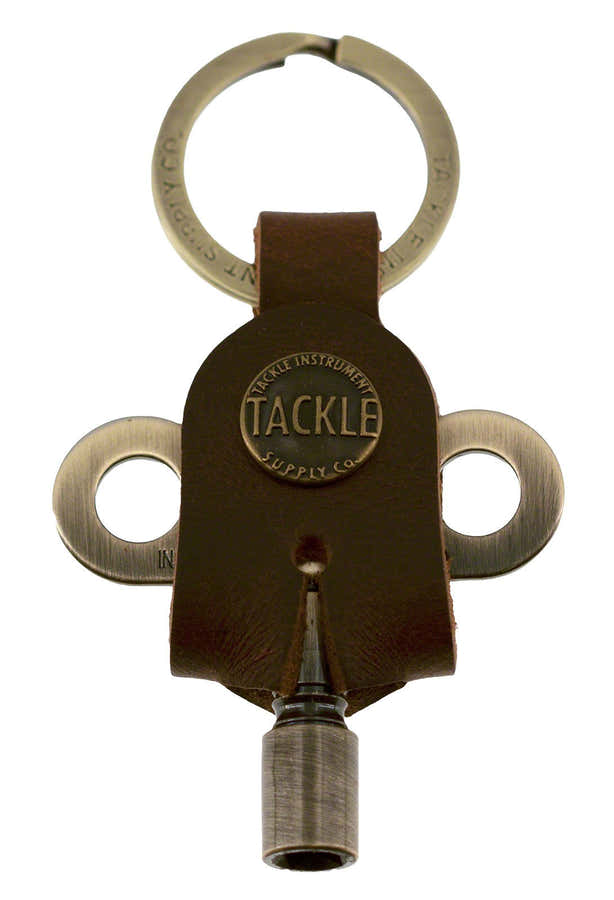 Cle Timekeepers + Porte Cle Cuir - Antique Brass