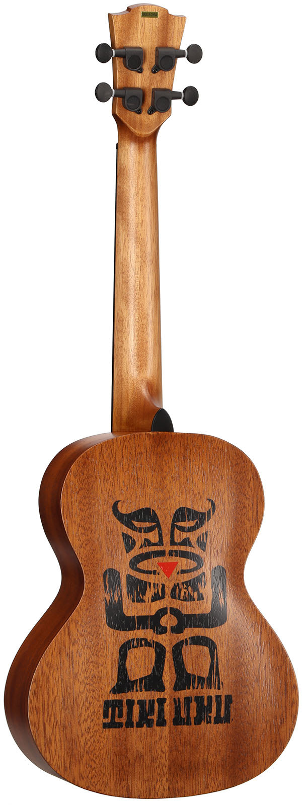 Tiki Tku110T Tenor-Ukulele Gewelfde Achterkant met Hoes