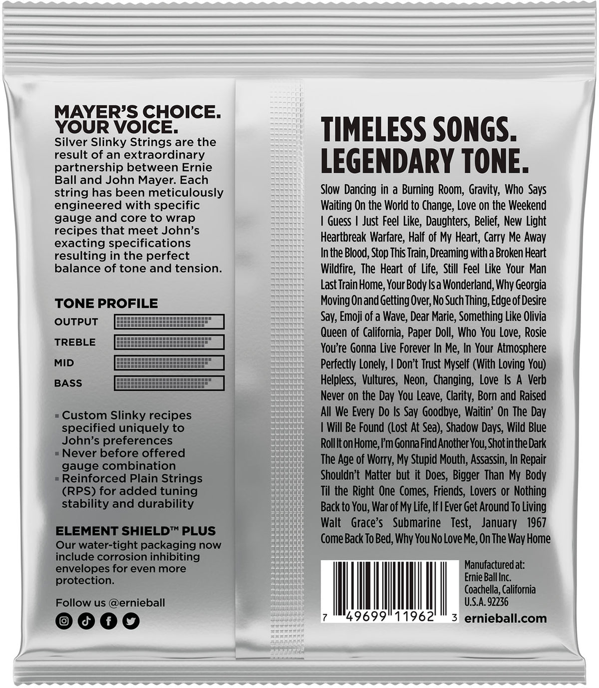 John Mayer Silver Slinky 2218 - 10,5-47