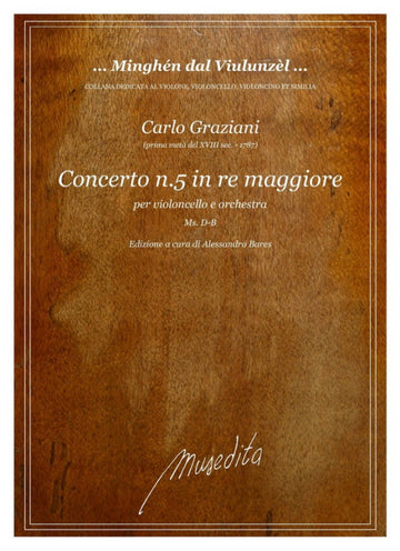 Graziani C. - Cello Concerto N°5 In D Major - Conducteur & Parties