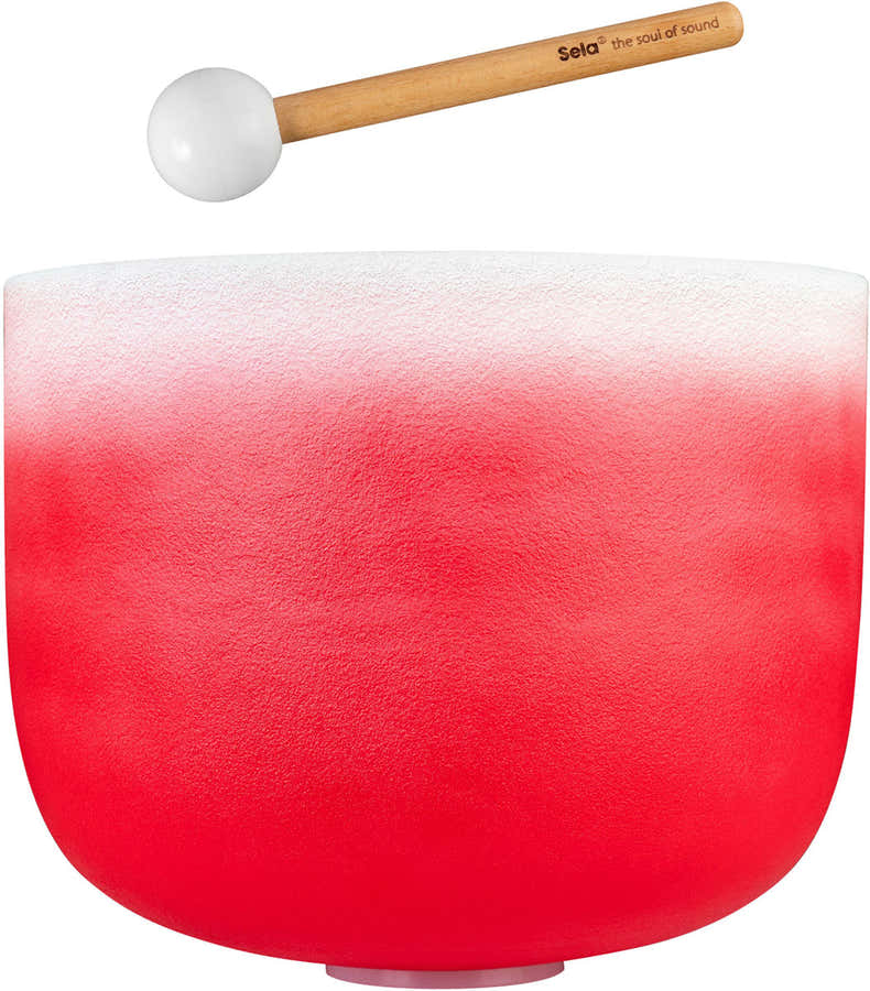Crystal Singing Bowl Chakra 14" - Red Root C (432 Hz)