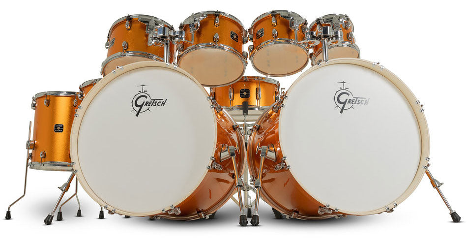 Drum-Set Energy Orange Sparkle