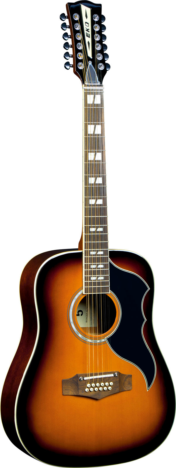 Ranger Xii EQ Vintage-heruitgave Dreadnought Honey Burst