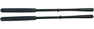 Baguette de tamborim 3 brins évasés noire, 36cm - dure