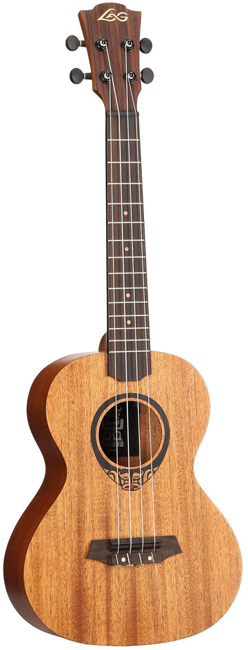 Tiki Tku110T Tenor-Ukulele Gewelfde Achterkant met Hoes