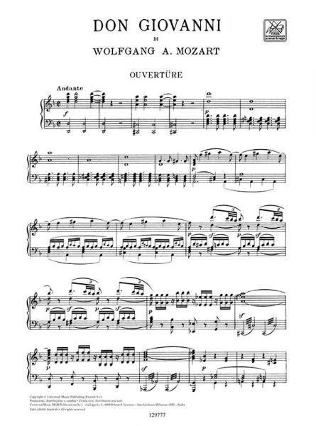 Mozart W.a. - Don Giovanni - Chant et Piano