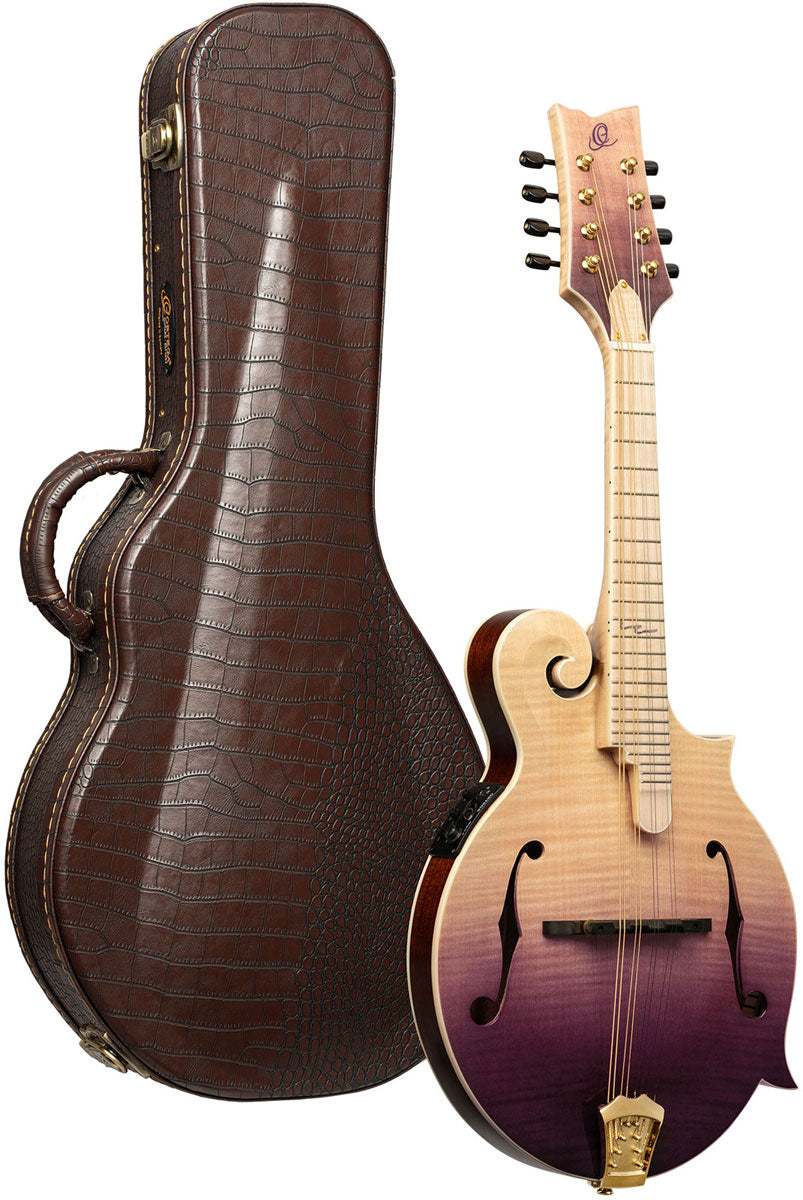 Americana F-Style Mandoline + Croco-leren koffer