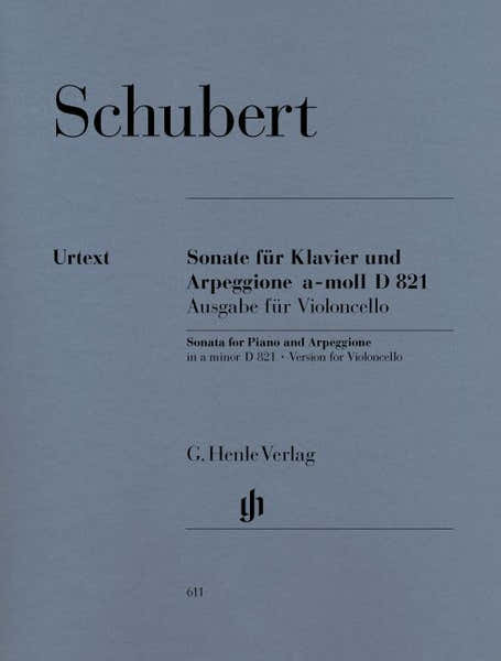 Schubert F. - Sonata For Piano And Arpeggione A Minor D 821 (op. Post.) (version For Violoncello)
