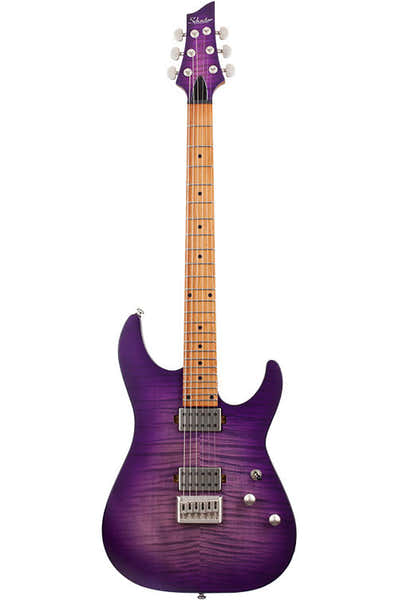 Schecter C-1 Standaard Plus Transparant paars Burst