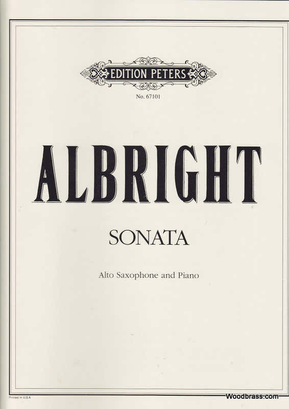 Albright William - Sonata - Alto Sax And Piano