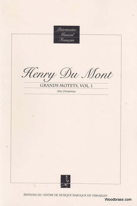 Du Mont Henry - Grands Motets Vol. 1 (nisi Dominus)