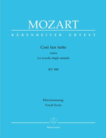Moz W.A. - Cosi Fan Tutte Kv 588 - Ch Piano
