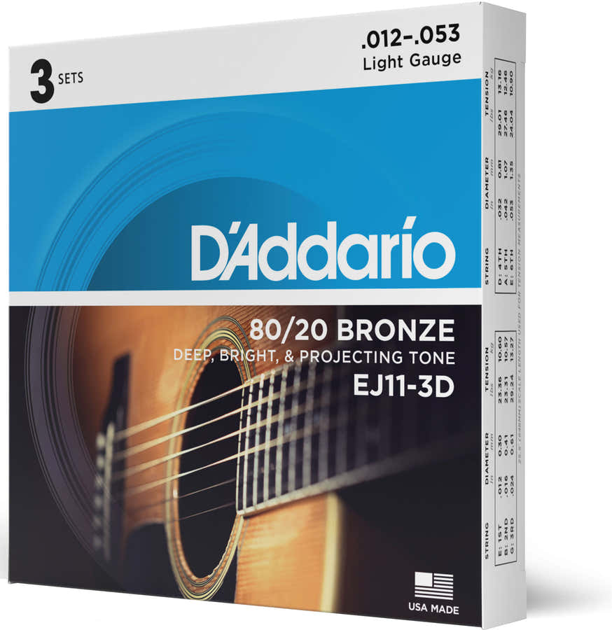 EJ11-3D Bronze 80/20 Light 12-53 (3 Jeux)