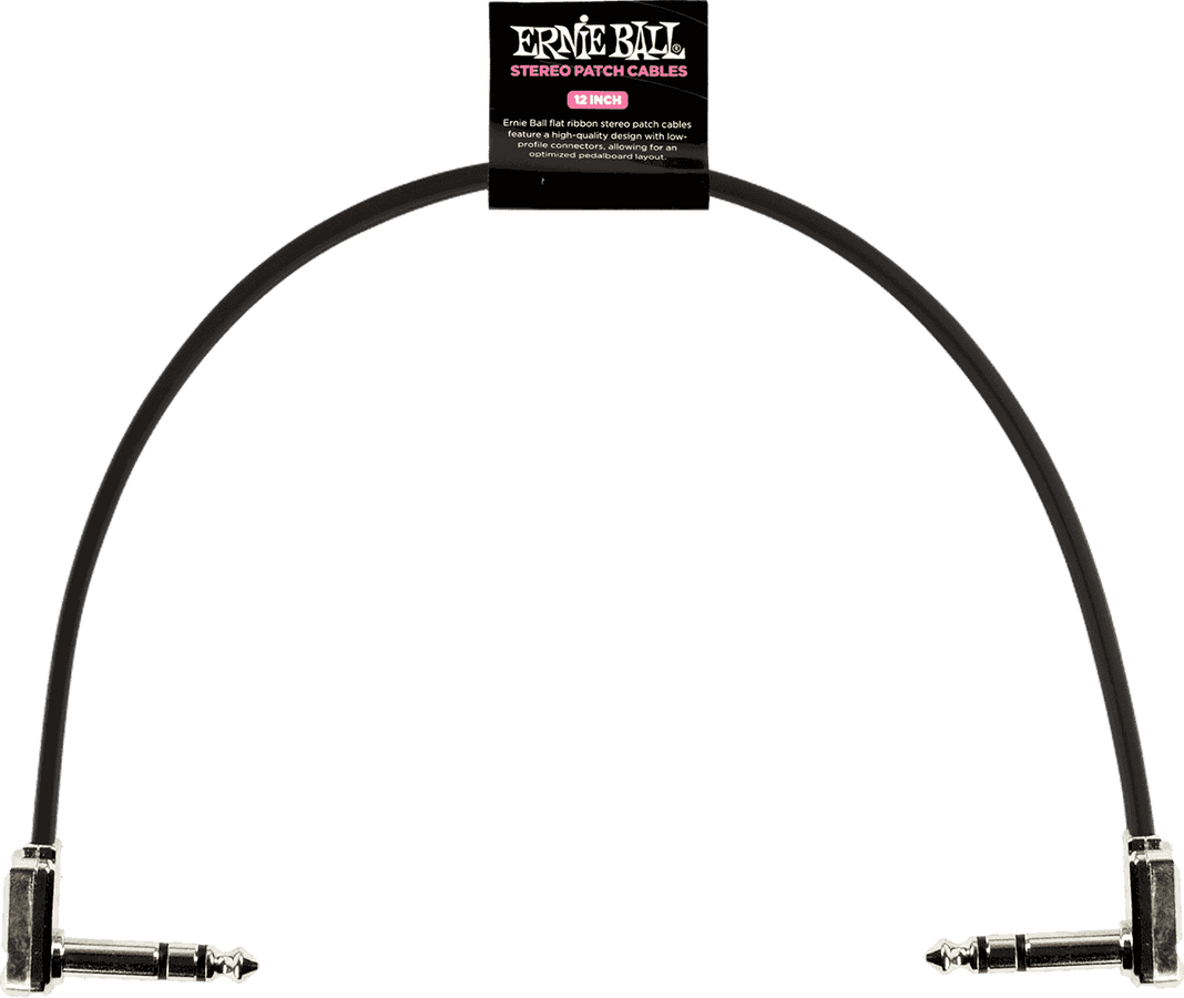 Cables Instrument Patch TRS - Coude Fin & Plat - 30 CM