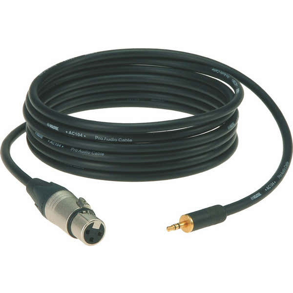 Klotz XLR Femelle Neutrik - Mini Jack 1,50 M Or
