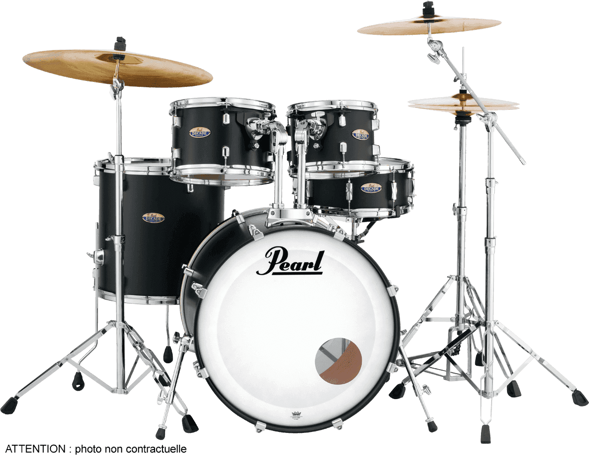 Pearl Decade Maple Stage 22 Satijnzwart leigrijs