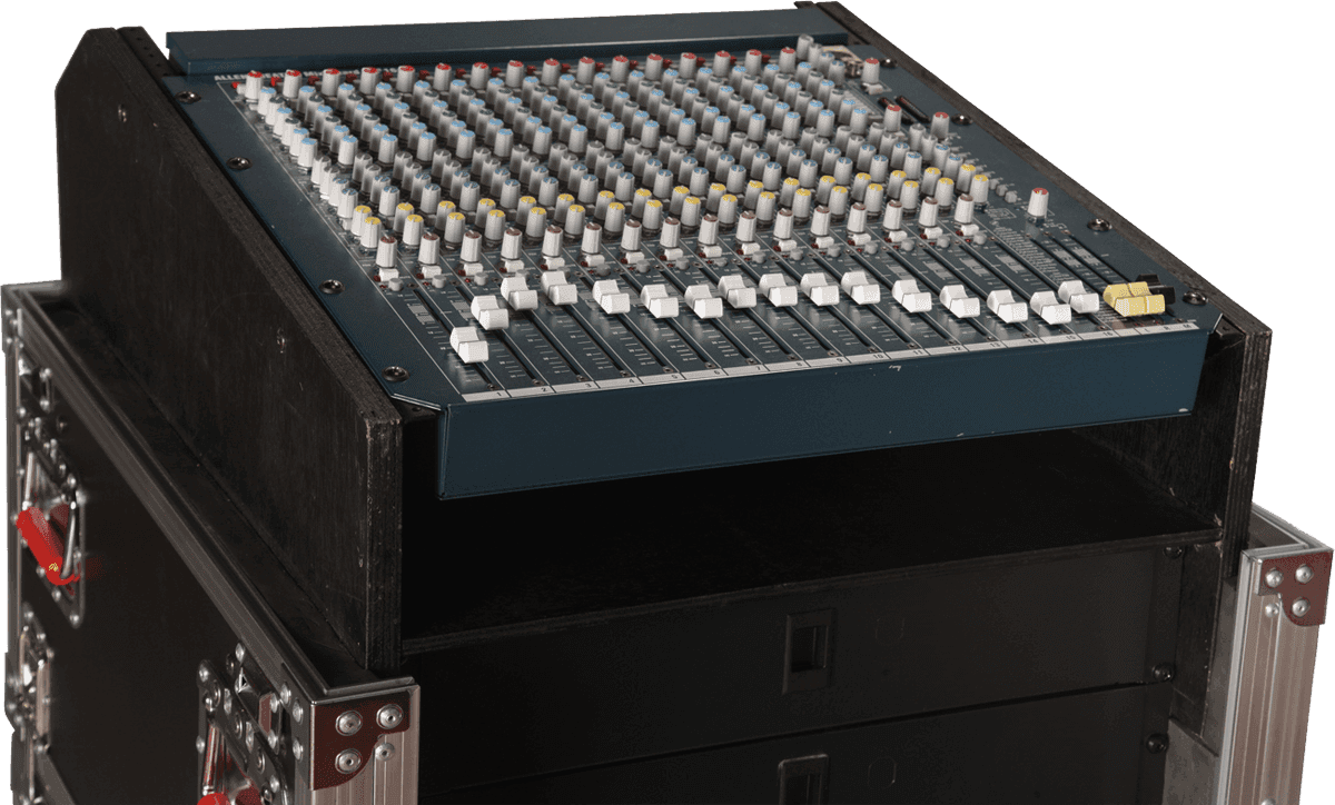 G-TOWER WOOD FOR 14 U MIXING CONSOLE WITH INTEGRATED 6 U RACK