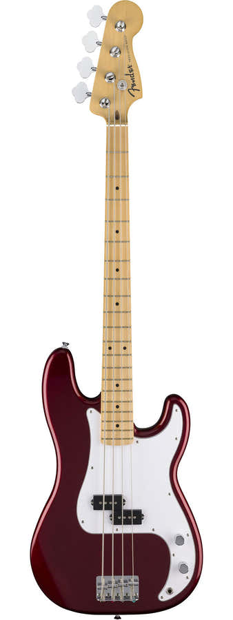 Standard Precision Bass MN White Pickguard Candy Cola