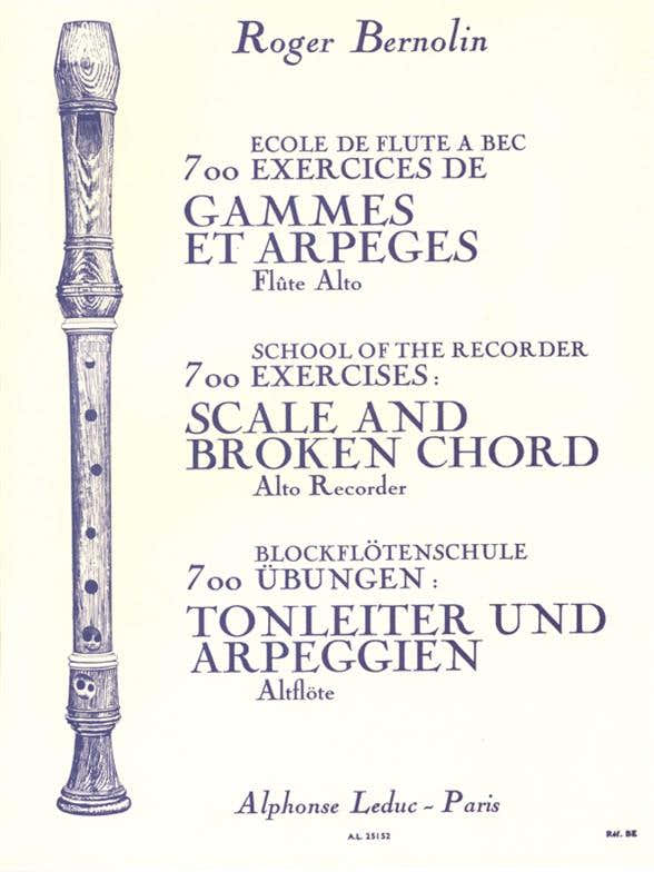 Bernolin R. - Ecole De FlÃ»te Ã€ Bec Alto