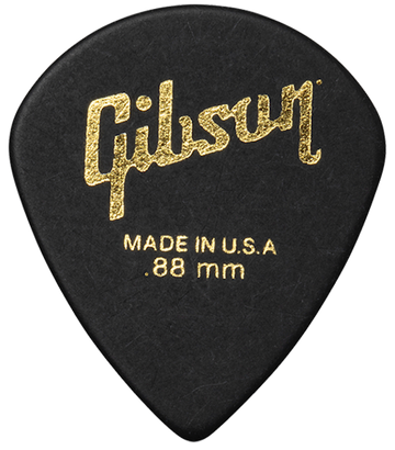 Moderne gitaarplectrums 6-pack zwart .88mm gitaarplectrums