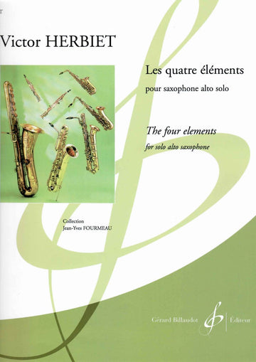 Herbiet Victor - Les Quatre Elements - Saxophone Alto Solo