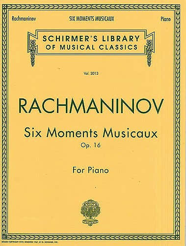 Sergei Rachmaninov - Zes muzikale momenten Op.16 - Piano solo
