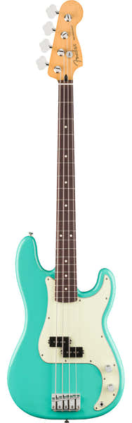 Fender Precision Bass 75 Anni Player II, RW Zeeschuimgroen