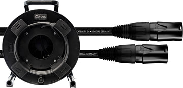 CORDIAL CAT 5E - S/UTP stekkers NE8MXB1 / HIROSE RJ45 / kabelhaspel 50 m