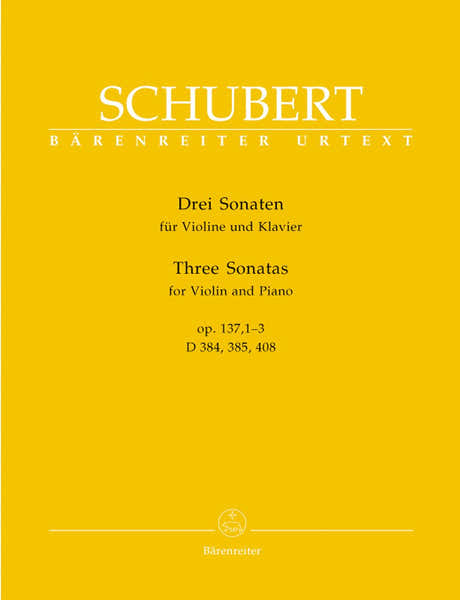 Schubert F. - Drei Sonaten Op.137 1-3 - Violon Et Piano