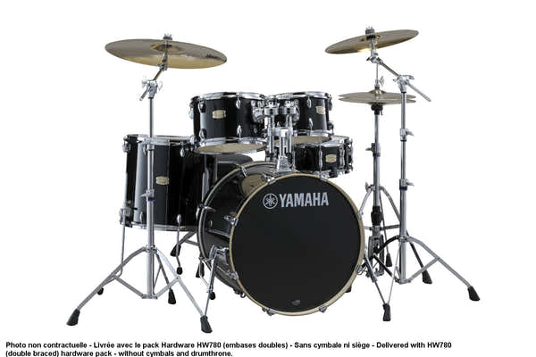 Stage Custom Birch Fusion 20 Raven Black + Pack HW780