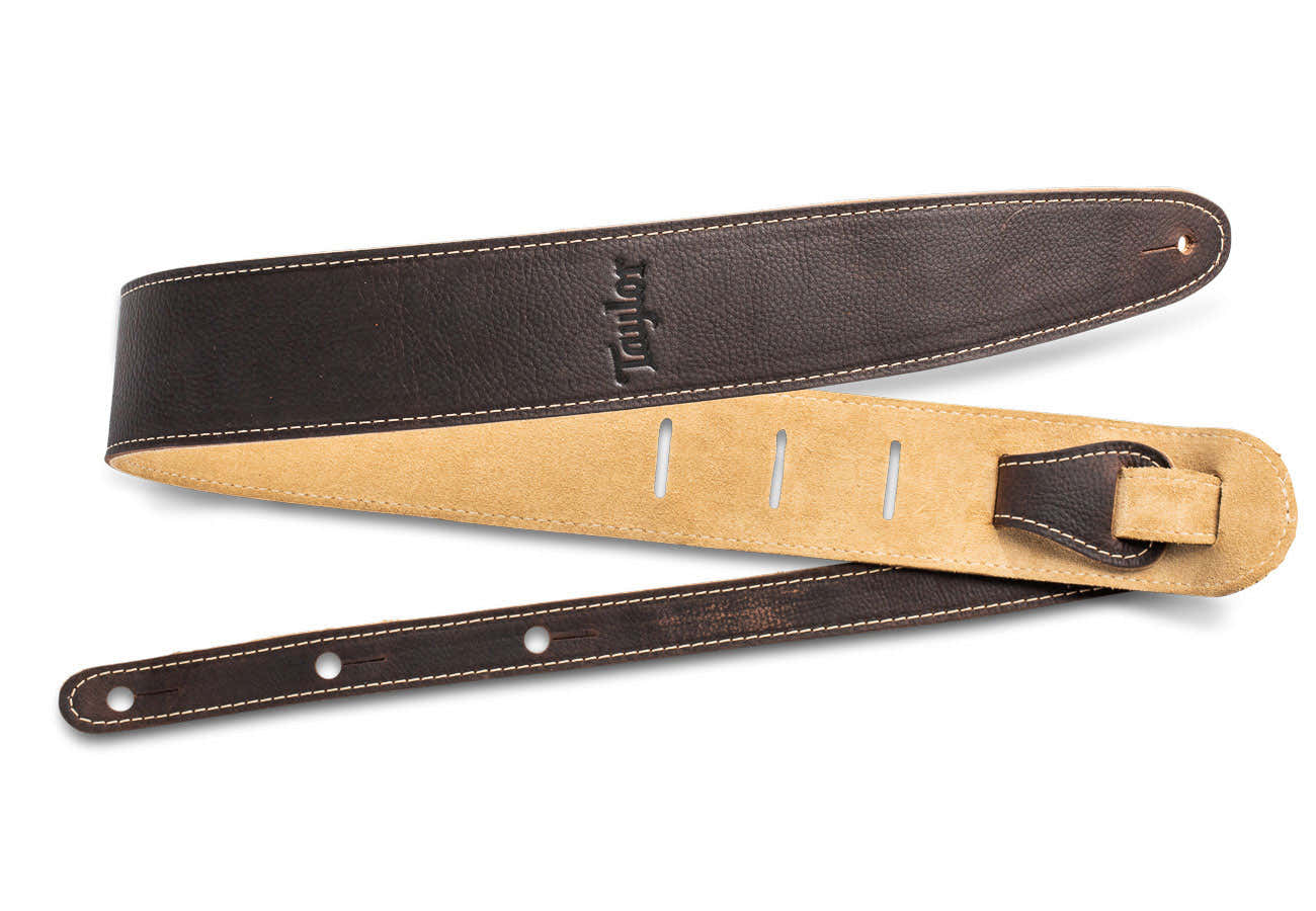 4101-25 Strap Chocolate Brown Leather Suede Back 2.5"
