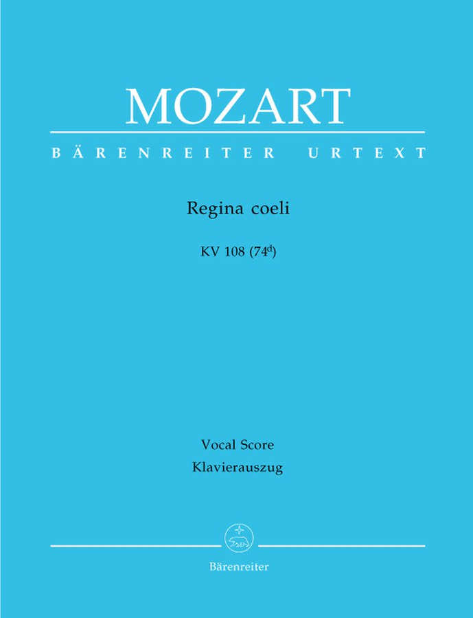Moz W.A. - Regina Coeli Kv 108 (74D) - Reduction Ch Piano