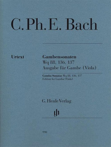 C.P.E. - Gambensonaten Wq 88 136 137