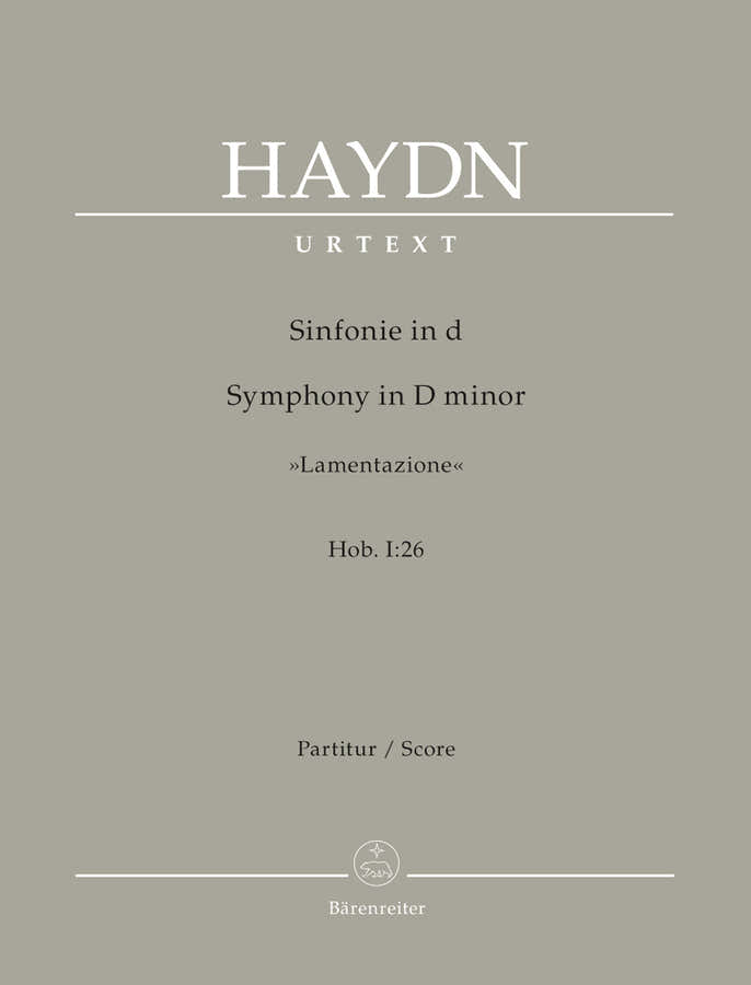 Haydn J. - Symphony In D Minor "lamentazione" Hob. I:26 - Score