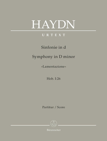 Haydn J. - Symphony In D Minor "lamentazione" Hob. I:26 - Score