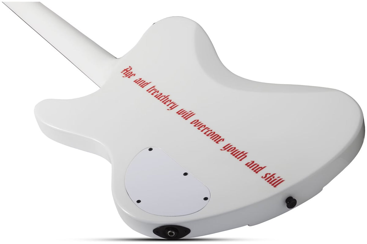 Ultra Spitfire Signature Simon Gallup Gloss White with Red Lion