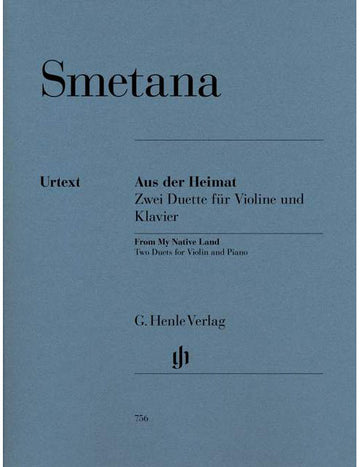 Smetana - Du Pays Natal ? Deux Duos Pour Violon et Piano - Violon et Piano
