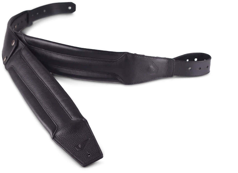 DuoStrap Damian Erskine Signature Dubbele schouderband premium leer - Zwart