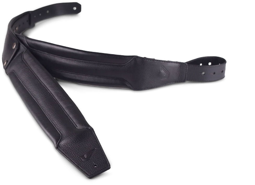 DuoStrap Damian Erskine Signature Dubbele schouderband premium leer - Zwart
