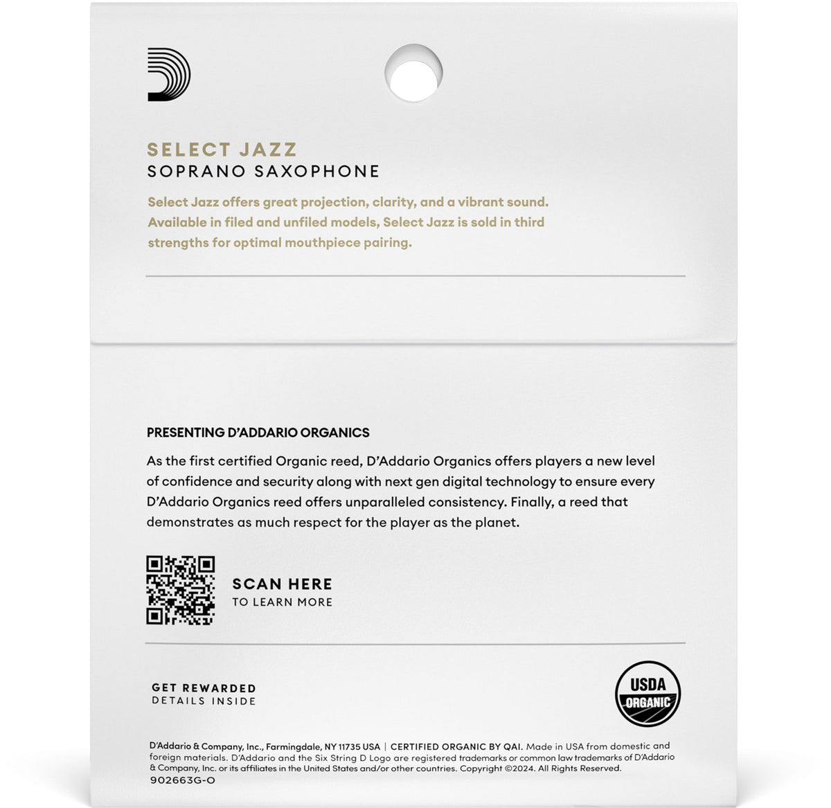 Organic Select Jazz Filed 2 Hard Sax Soprano (x 3)