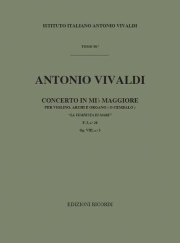 VIVALDI A. - CONCERTO IN MI BEM. - LA TEMPESTA DI MARE - ORCHESTRA