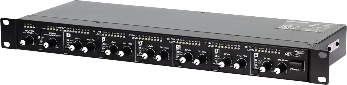 MSR 6226 - rack-mountable 6-in-2 mixer / 2-in-6 splitter