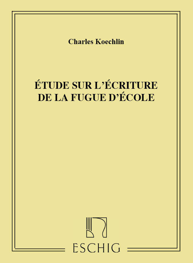 Etude over het schrijven van de schoolfuga