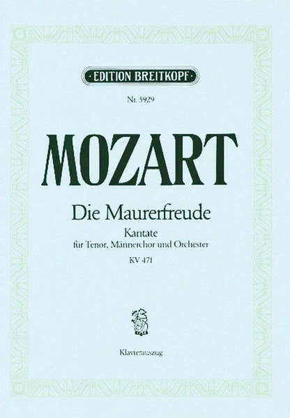 Moz W.A. - Die Maurerfreude Es-Dur Kv 471 - Ch Choeur Piano