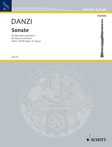 Danzi Franz - Sonate BB Major - Clarinet And Piano