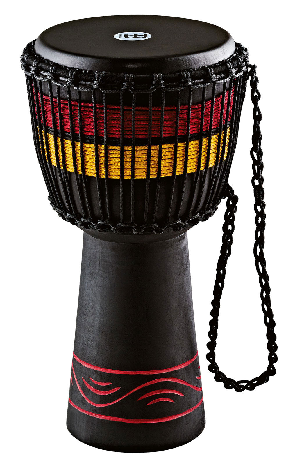 DJEMBE  FIBER 10" RED NATURAL