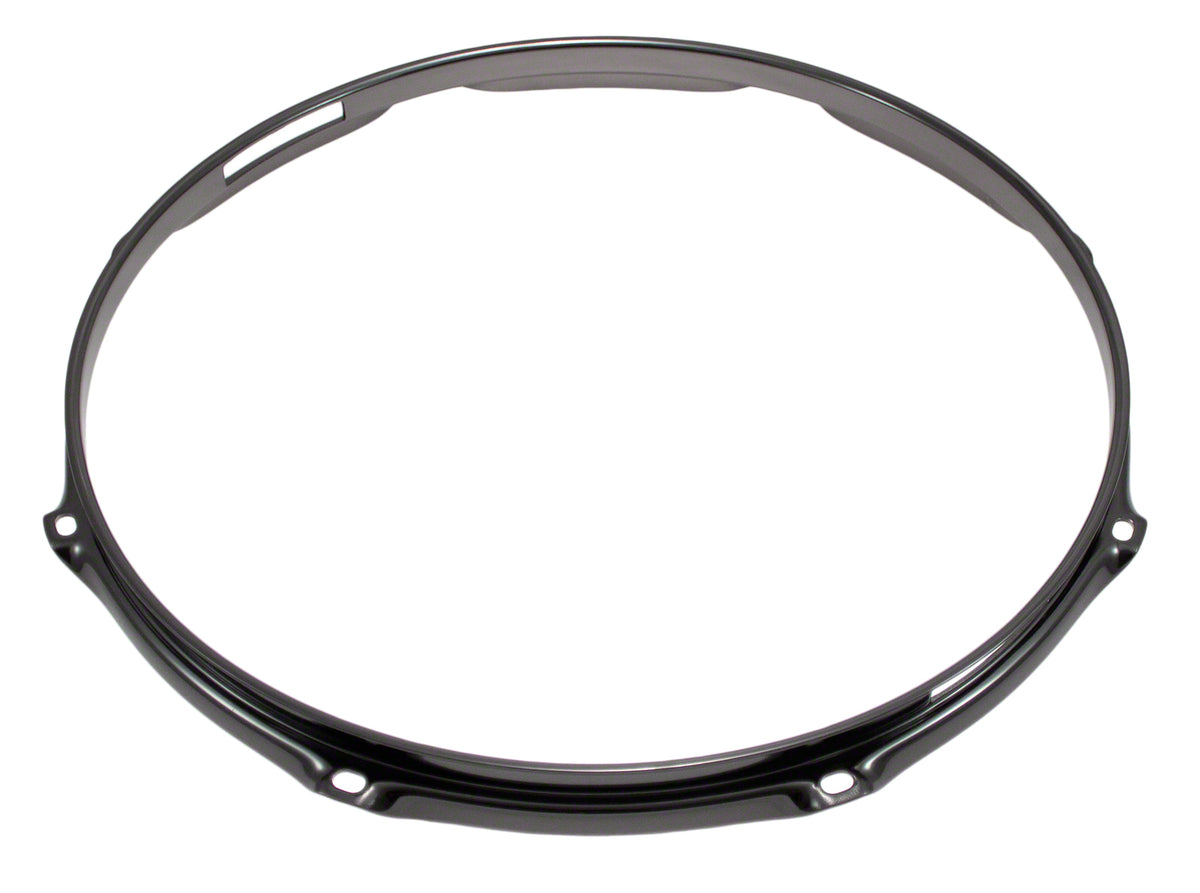 H23-14-8S-BK - 14" 8 HOLES SNARE SIDE BLACK 2.3MM SUPER TRIPLE FLANGE DRUM HOOP