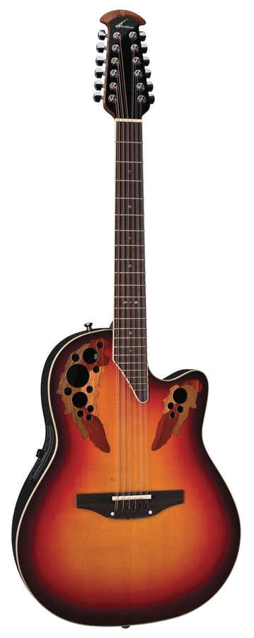 Elektro-Akoestische Gitaar Standard Elite Deep Contour Cutaway 12-String New England Burst